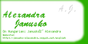 alexandra janusko business card